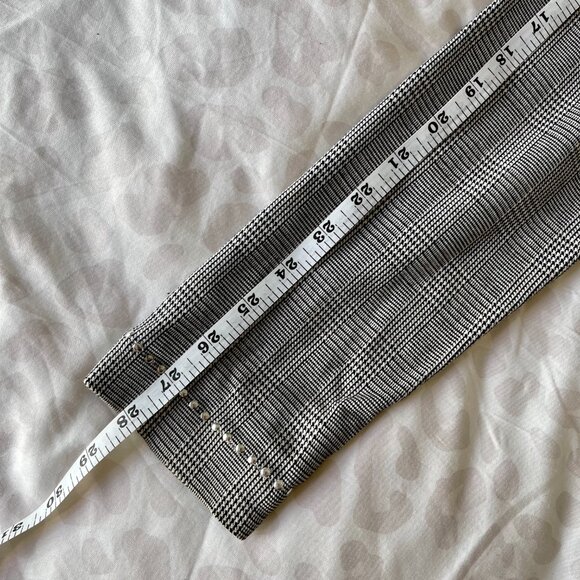 St. John Sport Petite Black & White Plaid Jacket with Silver Stud Detail - Picture 10 of 12